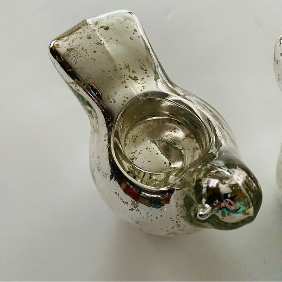 Casa Victor Alfaro | Mercury Glasd Bird Tea Light Pair GUC - Picture 7 of 7
